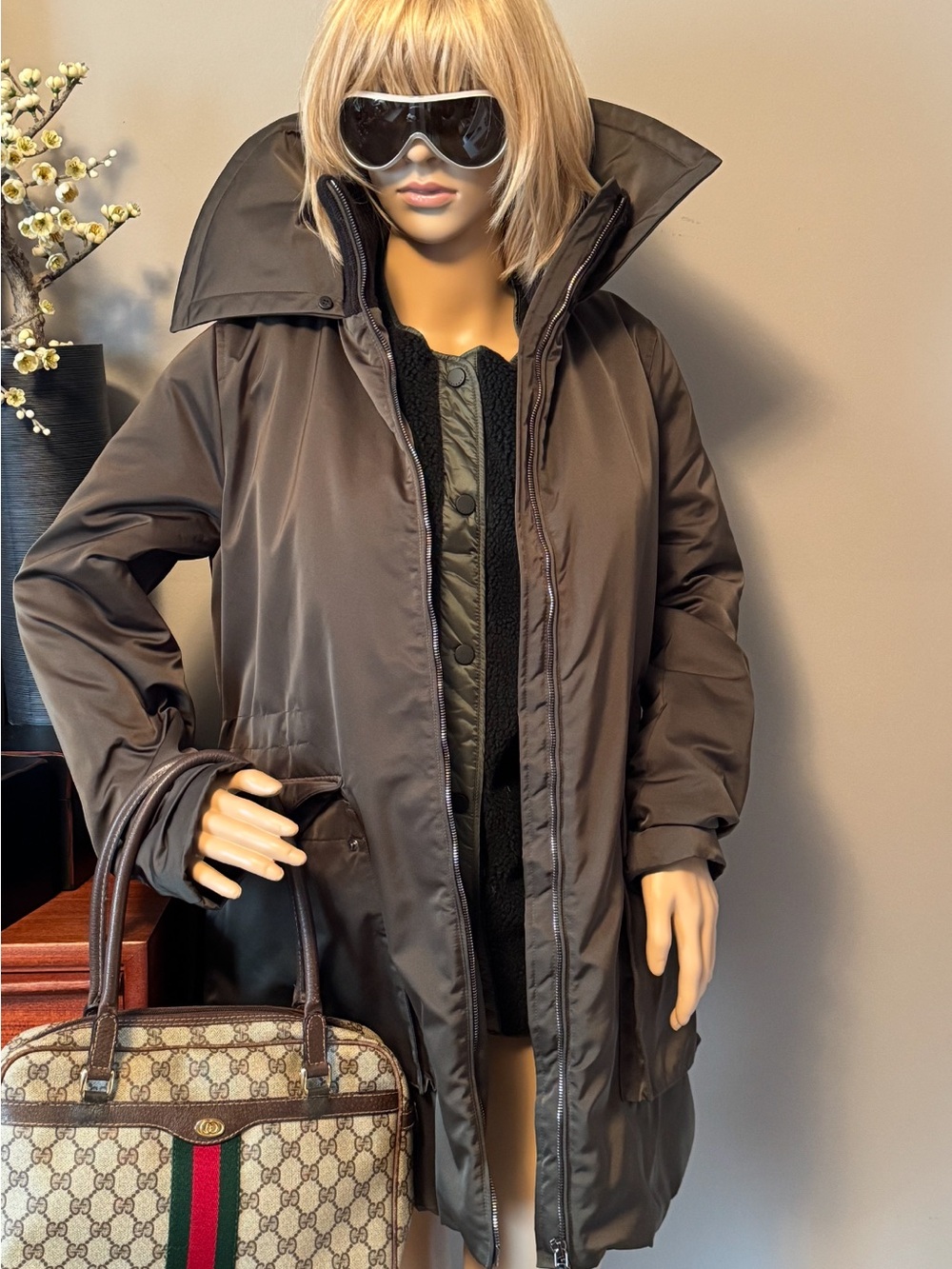 Seventy Dark Green Car Coat